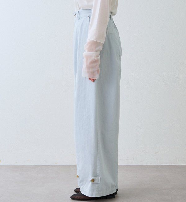  「【春の気分を高める】ガーメントダイコットンツイルパンツ」|チノ|