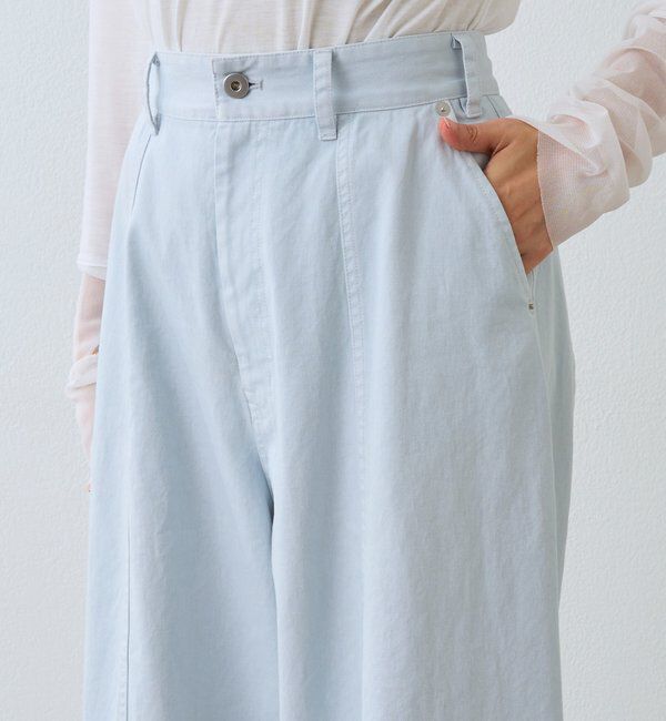  「【春の気分を高める】ガーメントダイコットンツイルパンツ」|チノ|