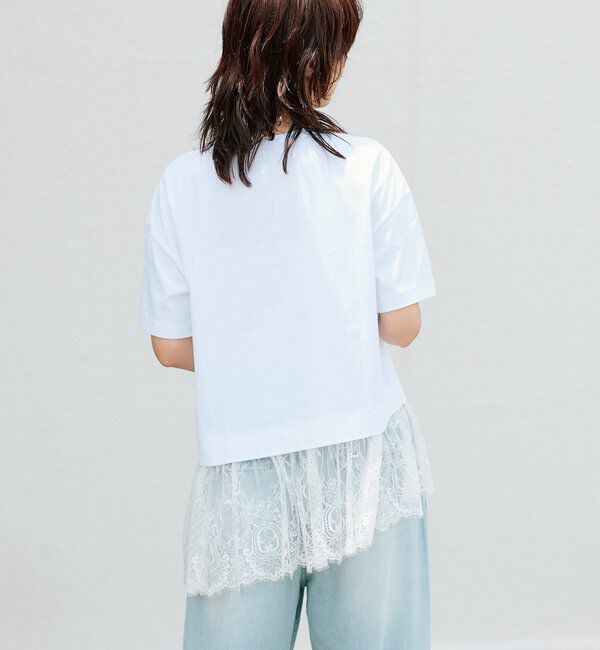  「ヘムレースカットソー」|Tシャツ・カットソー|