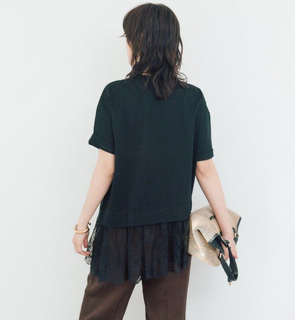  「ヘムレースカットソー」|Tシャツ・カットソー|