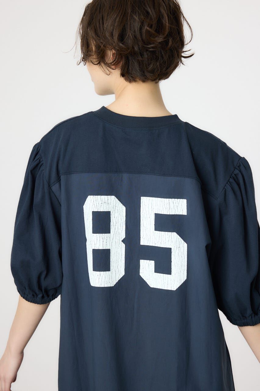RODEO CROWNS「カレッジ 切替 パフスリーヴ ワンピース」|ワンピース|