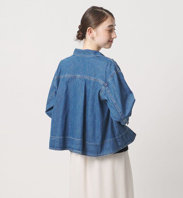 UNITED ARROWS「ステッチ フレア デニムジャケット」|デニムジャケット|