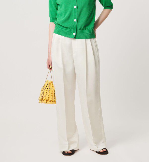 UNITED ARROWS「バンダナ 2タック ワイドパンツ ‐ウォッシャブル‐」|チノ|