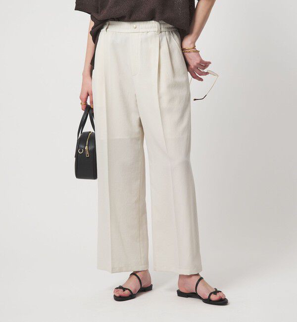 UNITED ARROWS green label relaxing「【結論シリーズ】ドライクロス ニーハイワイド オフホワイト マシンウォッシャブル  通気性」|その他|