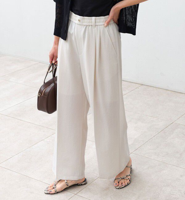 UNITED ARROWS green label relaxing「【結論シリーズ】ドライクロス ニーハイワイド オフホワイト マシンウォッシャブル  通気性」|その他|