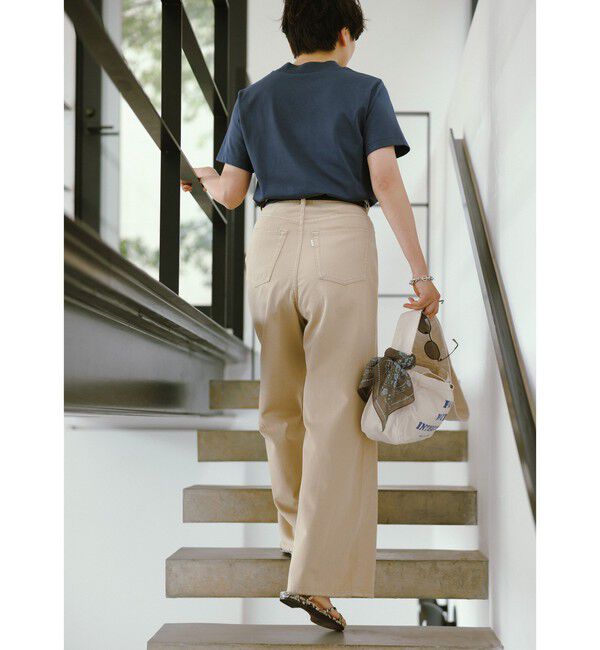 UNITED ARROWS green label relaxing「＜スタイリスト兵藤千尋さんコラボ＞ワイドネック Tシャツ UVカット」|Tシャツ・カットソー|