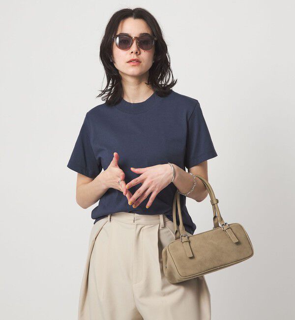 UNITED ARROWS green label relaxing「＜スタイリスト兵藤千尋さんコラボ＞ワイドネック Tシャツ UVカット」|Tシャツ・カットソー|