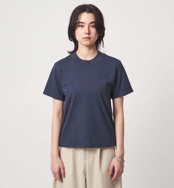 UNITED ARROWS green label relaxing「＜スタイリスト兵藤千尋さんコラボ＞ワイドネック Tシャツ UVカット」|Tシャツ・カットソー|