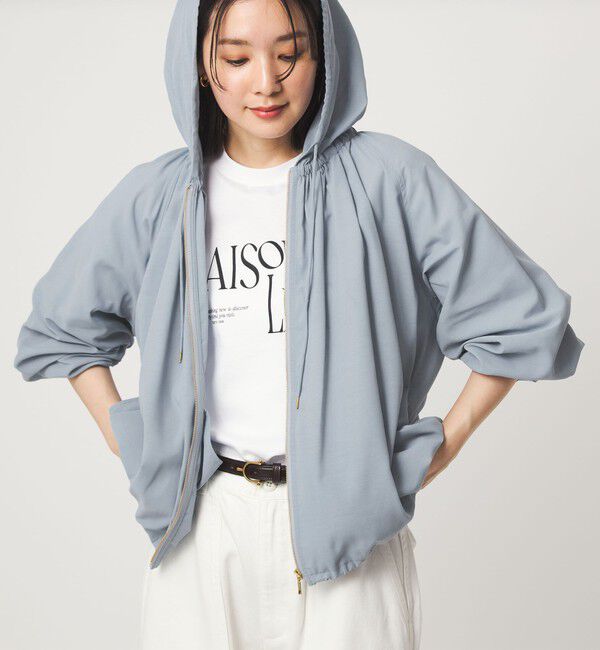 UNITED ARROWS green label relaxing「シアー フーディ ブルゾン マシンウォッシャブル UVカット 通気性」|ブルゾン・スタジャン|