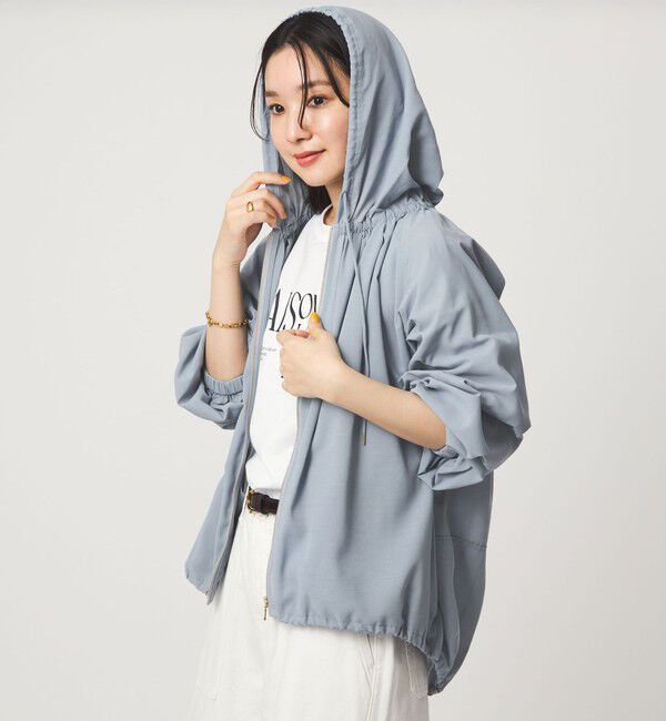 UNITED ARROWS green label relaxing「シアー フーディ ブルゾン マシンウォッシャブル UVカット 通気性」|ブルゾン・スタジャン|