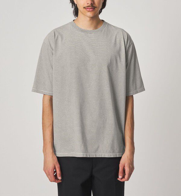 STEVEN ALAN「＜Steven Alan＞ サイロ ボーダー クルーネック Tシャツ」|Tシャツ・カットソー|