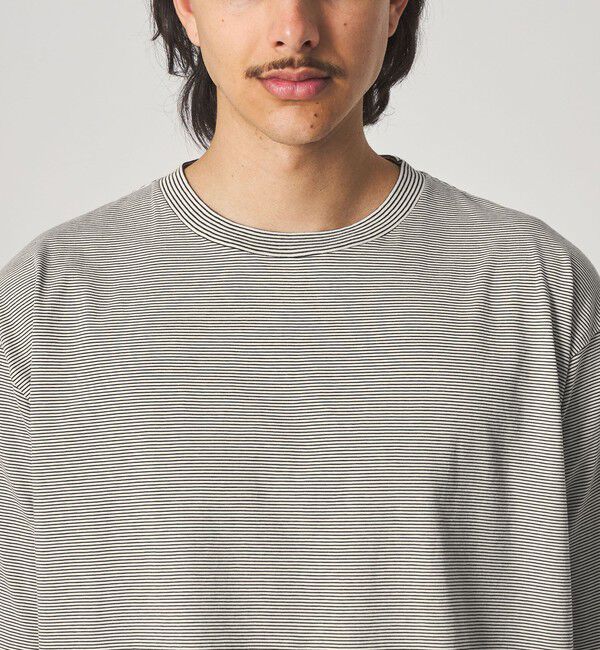 STEVEN ALAN「＜Steven Alan＞ サイロ ボーダー クルーネック Tシャツ」|Tシャツ・カットソー|