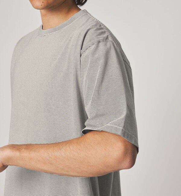 STEVEN ALAN「＜Steven Alan＞ サイロ ボーダー クルーネック Tシャツ」|Tシャツ・カットソー|