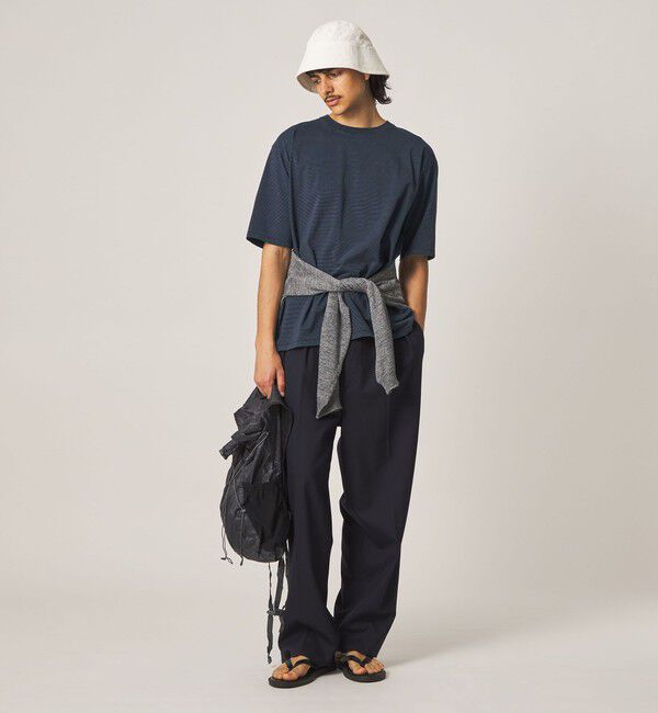 STEVEN ALAN「＜Steven Alan＞ サイロ ボーダー クルーネック Tシャツ」|Tシャツ・カットソー|