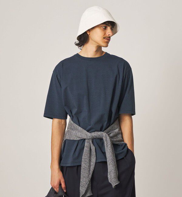 STEVEN ALAN「＜Steven Alan＞ サイロ ボーダー クルーネック Tシャツ」|Tシャツ・カットソー|