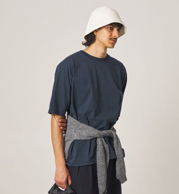 STEVEN ALAN「＜Steven Alan＞ サイロ ボーダー クルーネック Tシャツ」|Tシャツ・カットソー|