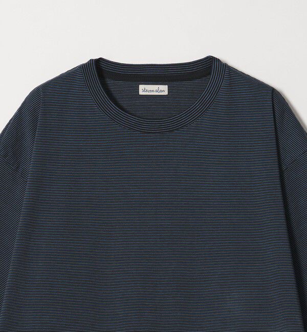 STEVEN ALAN「＜Steven Alan＞ サイロ ボーダー クルーネック Tシャツ」|Tシャツ・カットソー|
