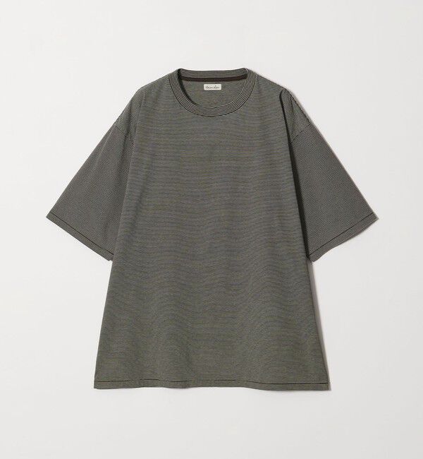 STEVEN ALAN「＜Steven Alan＞ サイロ ボーダー クルーネック Tシャツ」|Tシャツ・カットソー|DK.BROWN
