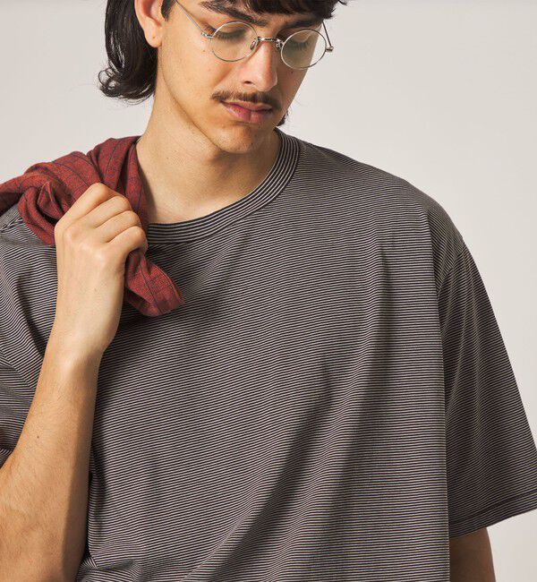 STEVEN ALAN「＜Steven Alan＞ サイロ ボーダー クルーネック Tシャツ」|Tシャツ・カットソー|