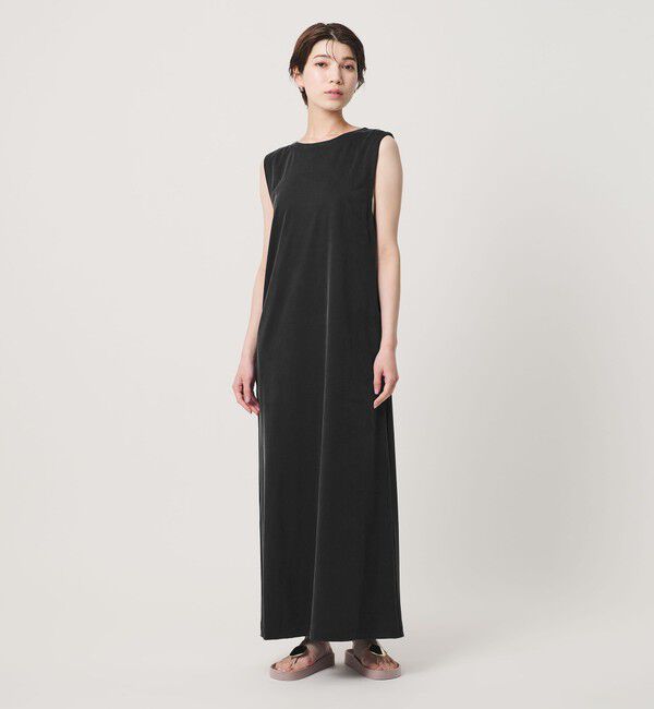 BEAUTY&YOUTH UNITED ARROWS「キュプラポリエステル バックオープンワンピース」|ワンピース|BLACK