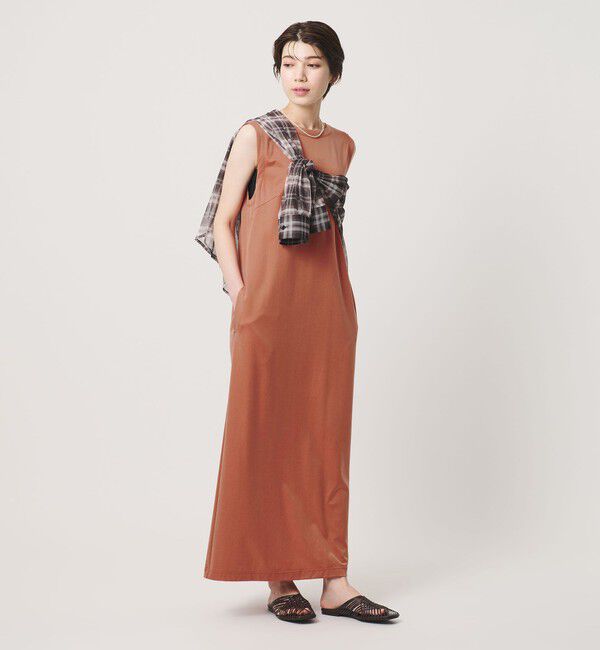 BEAUTY&YOUTH UNITED ARROWS「キュプラポリエステル バックオープンワンピース」|ワンピース|