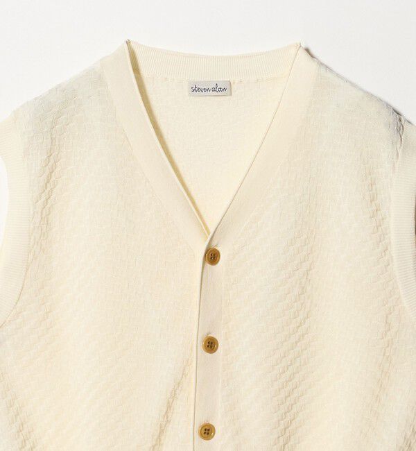 STEVEN ALAN「＜Steven Alan＞スクエア ジャガード ベスト」|ニット・セーター|