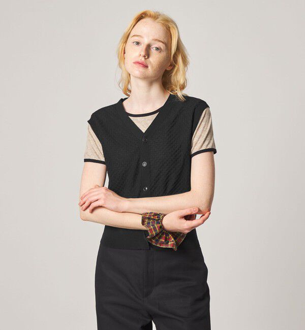 STEVEN ALAN「＜Steven Alan＞スクエア ジャガード ベスト」|ニット・セーター|