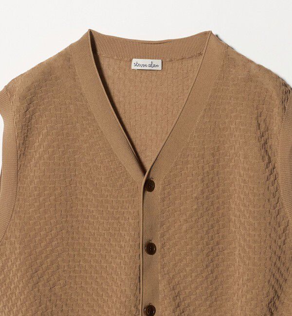 STEVEN ALAN「＜Steven Alan＞スクエア ジャガード ベスト」|ニット・セーター|