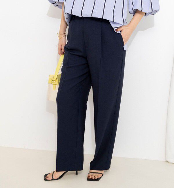 NOLLEY'S「《セットアップ対応》ウォッシャブルストレッチツイル愛されセミワイドパンツ」|その他|