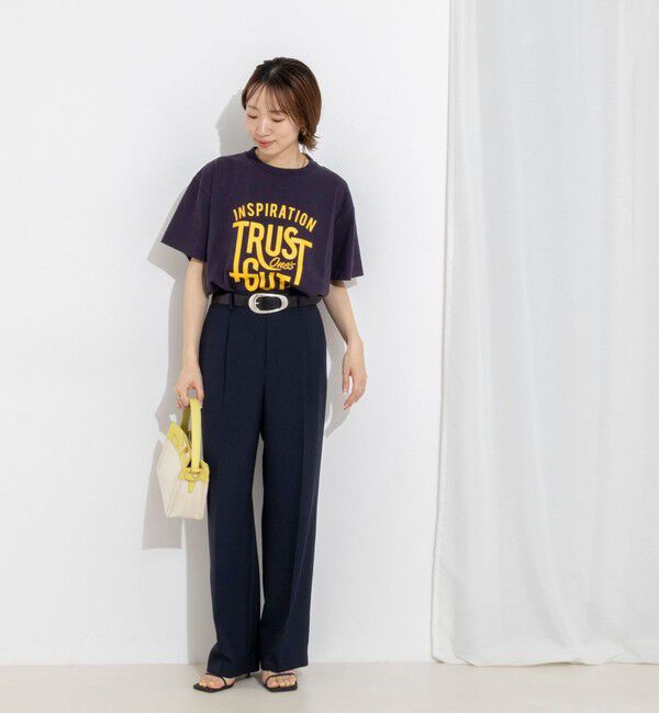 NOLLEY'S「《セットアップ対応》ウォッシャブルストレッチツイル愛されセミワイドパンツ」|その他|