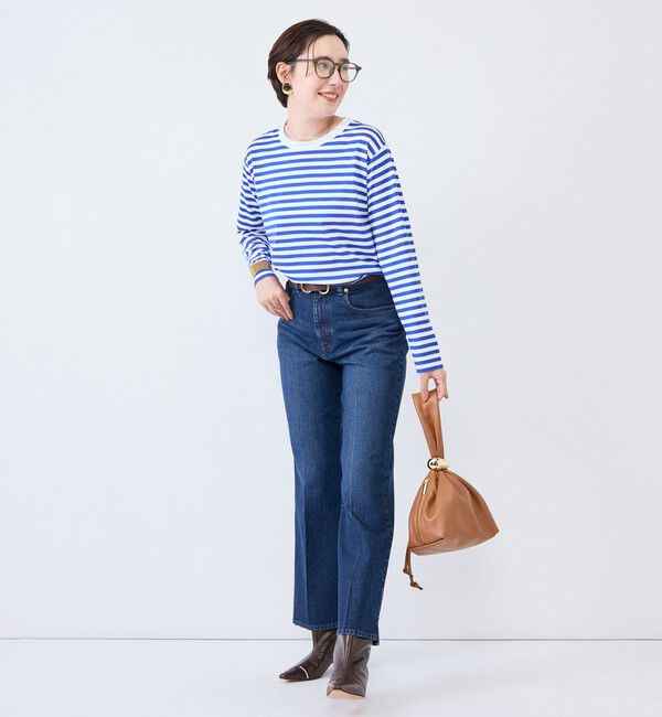 Rie Miller「ウォッシャブルロングスリーブＴシャツGIZA COTTON」|Tシャツ・カットソー|