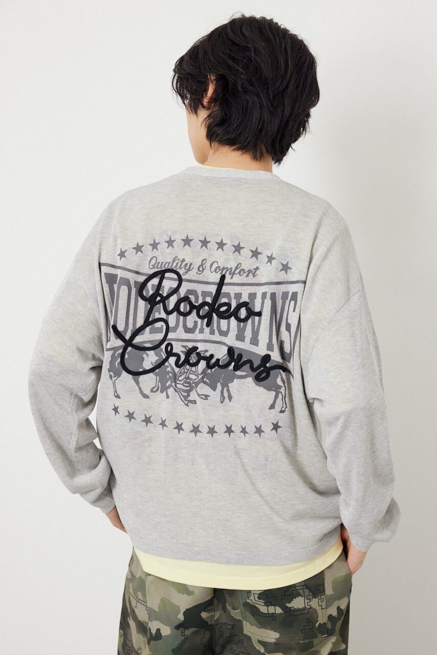 RODEO CROWNS「ロープロゴニットトッパー」|カーディガン|