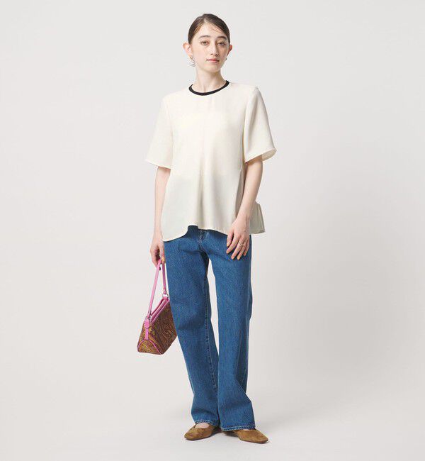 UNITED ARROWS「COMFY イレギュラー ヘム ブラウス ‐防汚 UVカット ウォッシャブル‐」|シャツ・ブラウス|