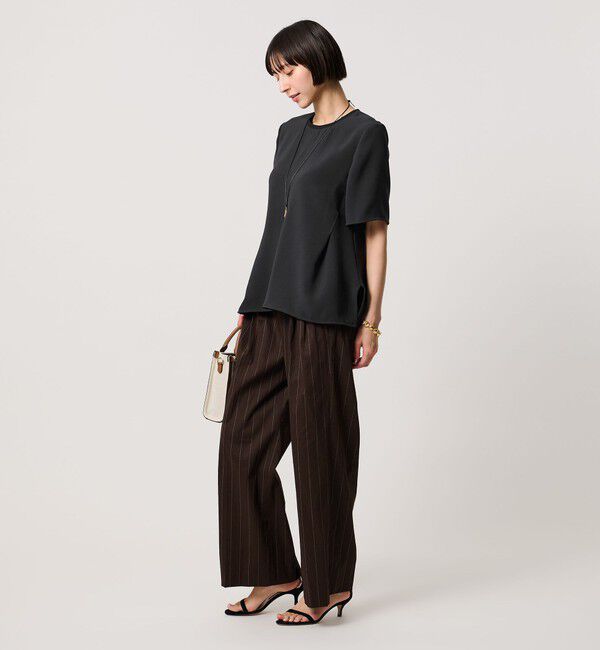 UNITED ARROWS「COMFY イレギュラー ヘム ブラウス ‐防汚 UVカット ウォッシャブル‐」|シャツ・ブラウス|