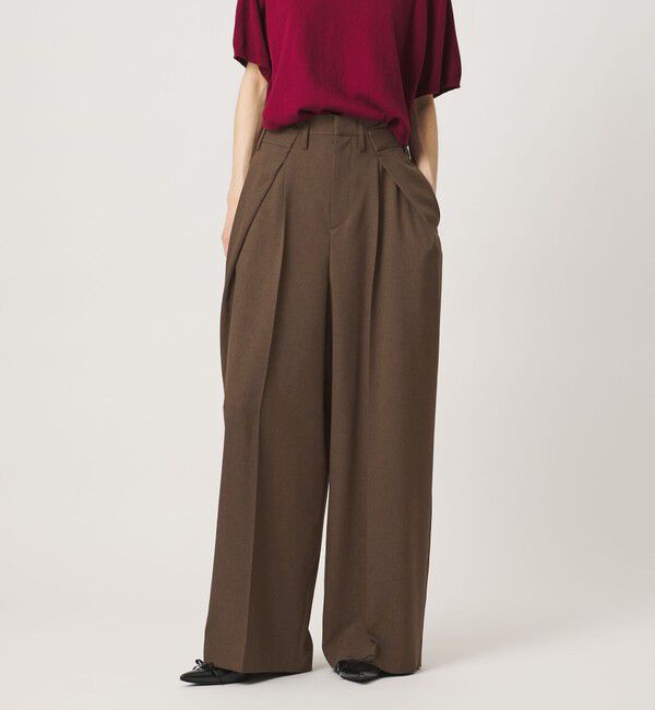 AEWEN MATOPH「＜AEWEN MATOPH＞インタックパンツ ウォッシャブル」|その他|DK.BROWN