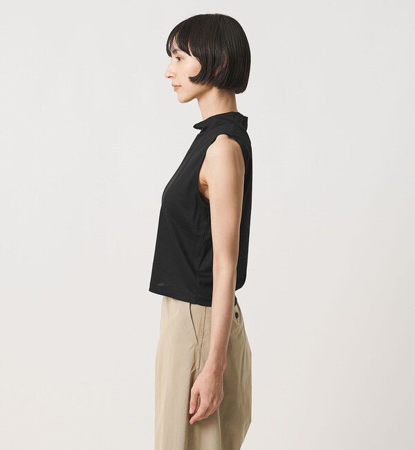 UNITED ARROWS「＜MIYAGI YUKA&times;TO UNITED ARROWS＞スタンドカラー ノースリーブ カットソー」|Tシャツ・カットソー|