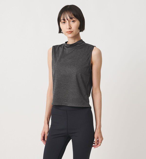 UNITED ARROWS「＜MIYAGI YUKA&times;TO UNITED ARROWS＞スタンドカラー ノースリーブ カットソー」|Tシャツ・カットソー|