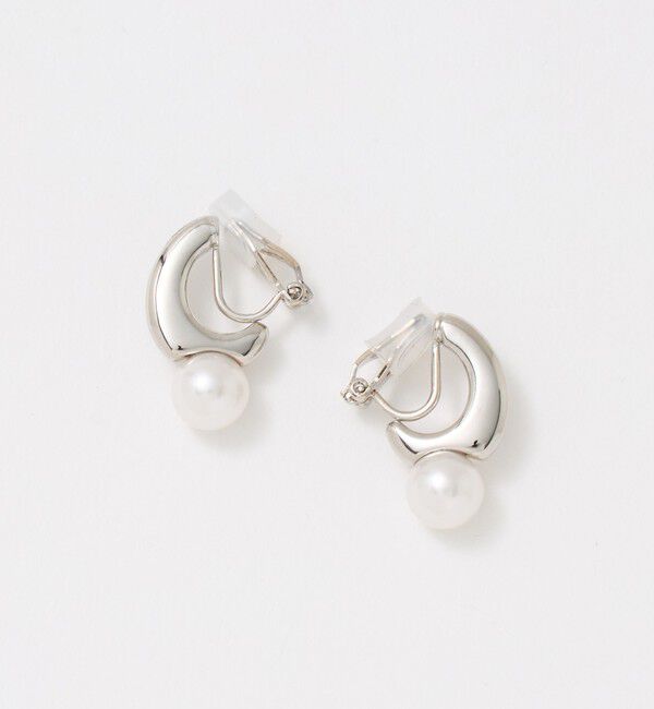 UNITED ARROWS「ハンギング イミテーションパール イヤリング」|イヤリング|SILVER
