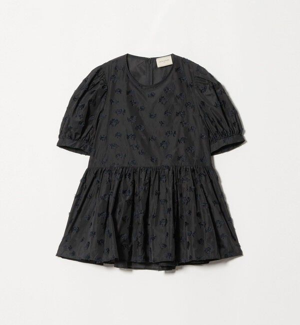 UNITED ARROWS「ブーケ カットジャガード ブラウス」|シャツ・ブラウス|BLACK