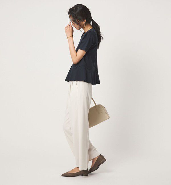 UNITED ARROWS green label relaxing「スムース イレヘム ペプラム カットソー 接触冷感」|Tシャツ・カットソー|