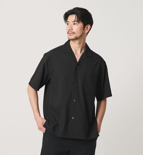 BEAUTY&YOUTH UNITED ARROWS「【WEB限定 WARDROBE SMART】 Reflax オープンカラー シャツ」|シャツ・ブラウス|