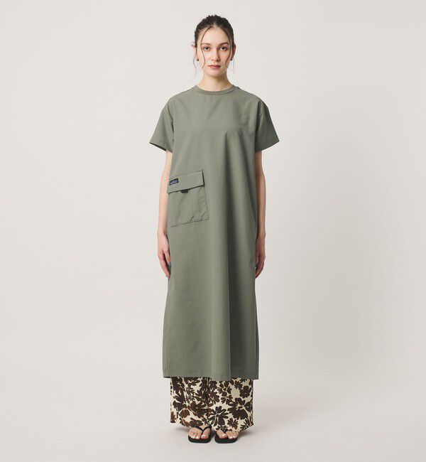 BEAUTY&YOUTH UNITED ARROWS「【別注】＜THOUSAND MILE＞ショートスリーブワンピース UVカット 吸汗速乾」|ワンピース|