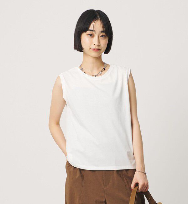 BEAUTY&YOUTH UNITED ARROWS「クリアハイゲージ ノースリーブ カットソー 接触冷感」|Tシャツ・カットソー|