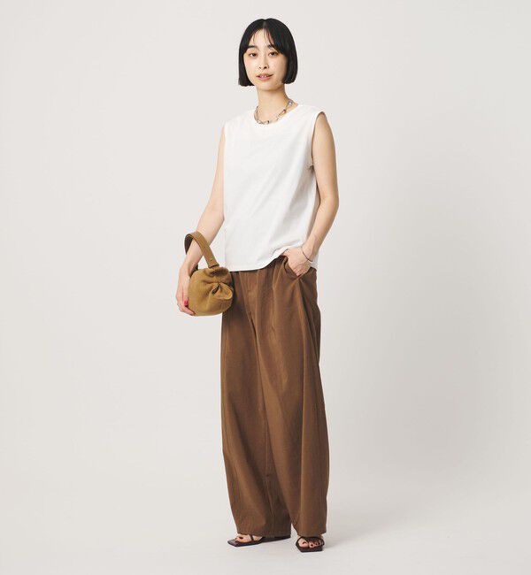 BEAUTY&YOUTH UNITED ARROWS「クリアハイゲージ ノースリーブ カットソー 接触冷感」|Tシャツ・カットソー|