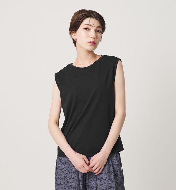 BEAUTY&YOUTH UNITED ARROWS「クリアハイゲージ ノースリーブ カットソー 接触冷感」|Tシャツ・カットソー|