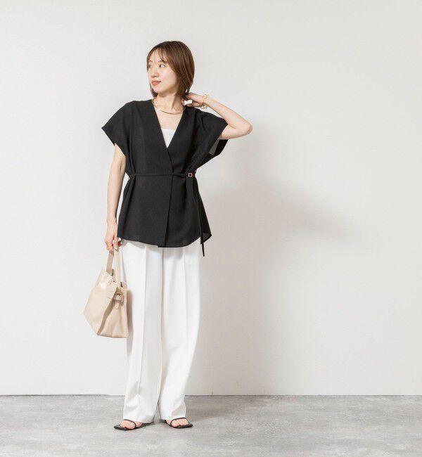 NOLLEY'S sophi「《セットアップ対応》ウォッシャブルドライツイルワイドパンツ」|その他|