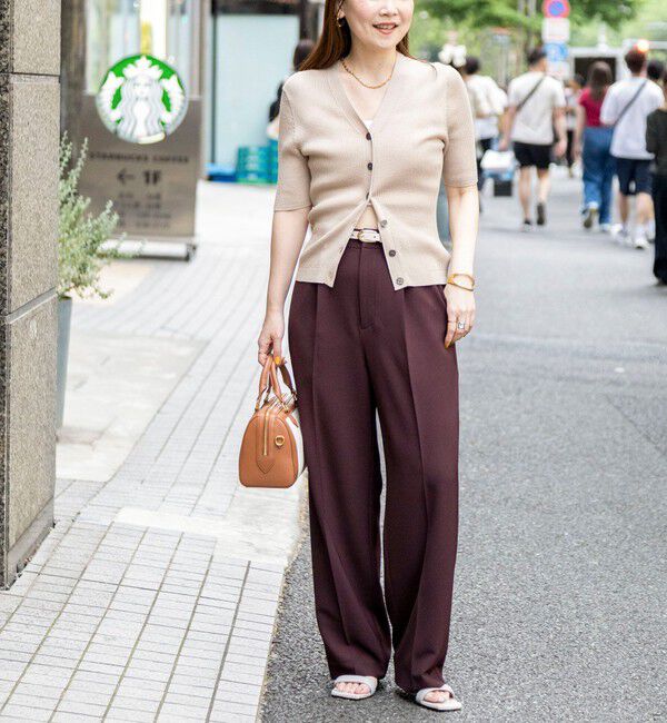 NOLLEY'S sophi「《セットアップ対応》ウォッシャブルドライツイルワイドパンツ」|その他|