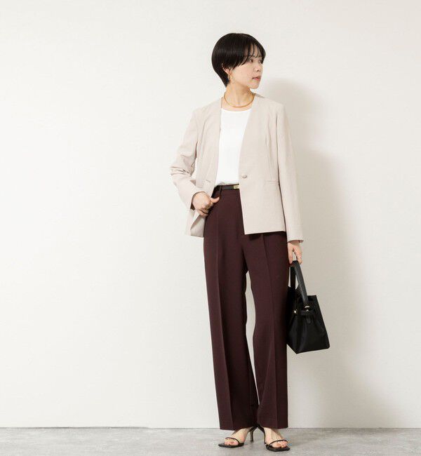 NOLLEY'S sophi「《セットアップ対応》ウォッシャブルドライツイルワイドパンツ」|その他|