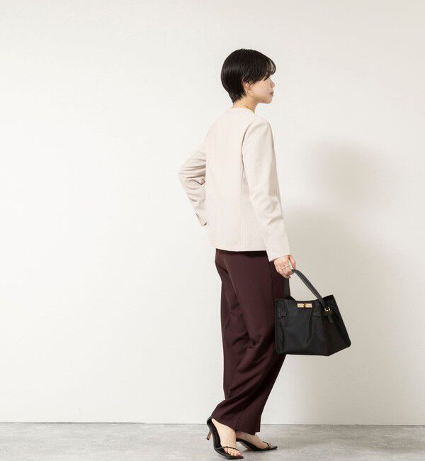 NOLLEY'S sophi「《セットアップ対応》ウォッシャブルドライツイルワイドパンツ」|その他|