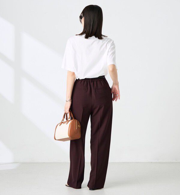 NOLLEY'S sophi「《セットアップ対応》ウォッシャブルドライツイルワイドパンツ」|その他|